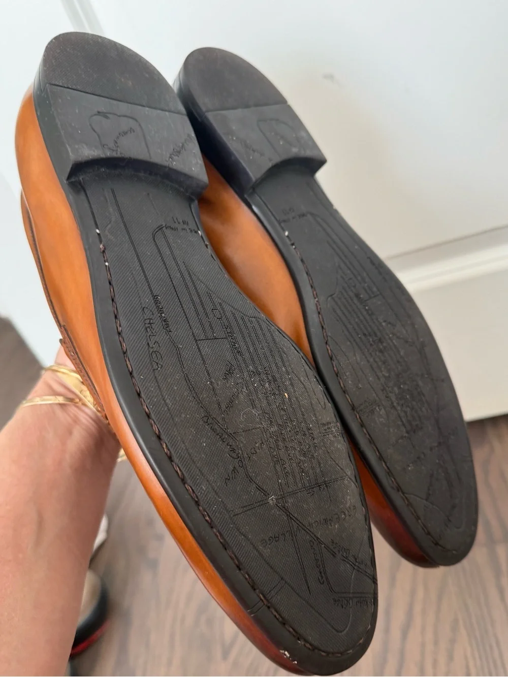 TO BOOT NEW YORK Adam Derrick Portofino Tabacco Leather Penny Loafer Size 11